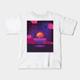 Synthwave Aesthetic Kids T-Shirt